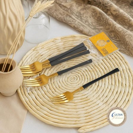 معالق ذهبي و اسود 6 قطع